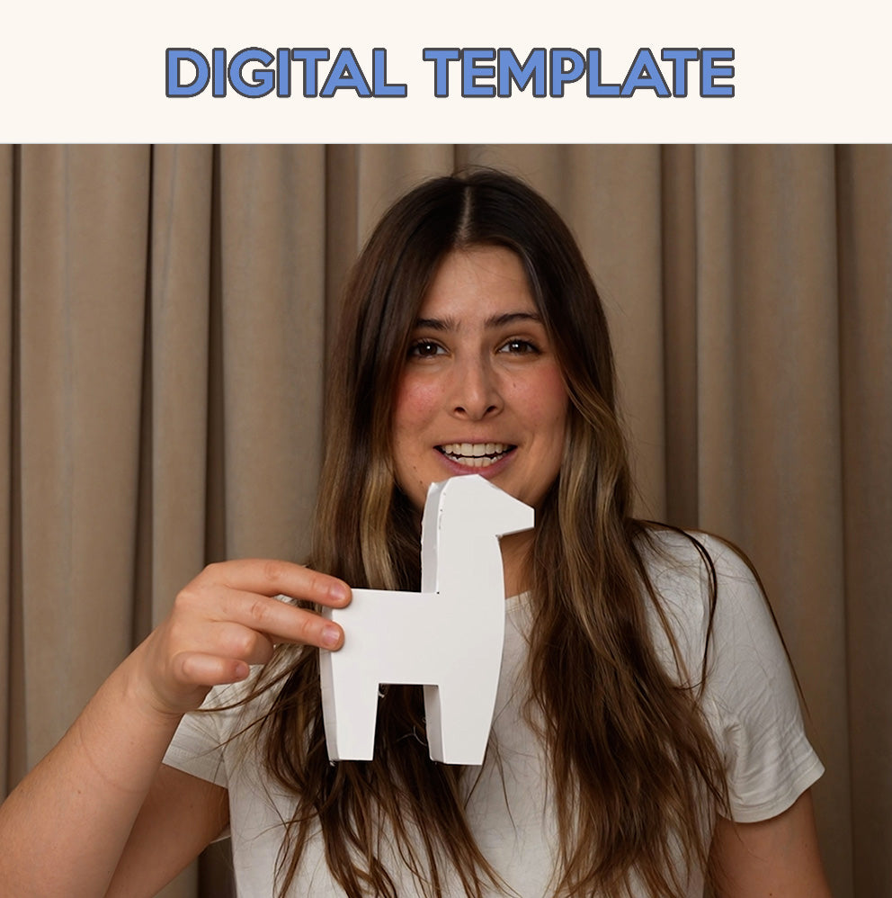 Digital Template – Deer Mini Piñata
