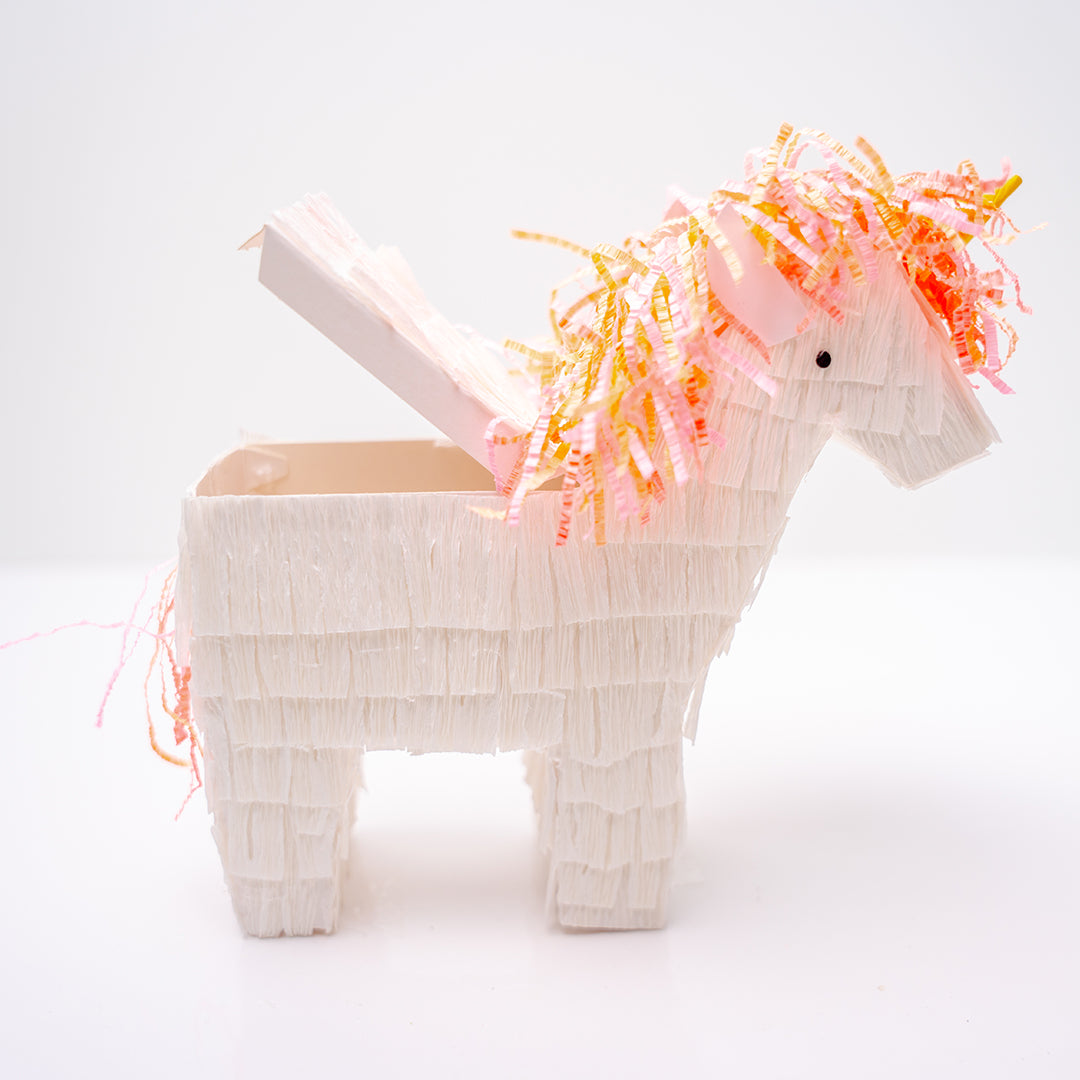 Peach Unicorn Mini Pinata Girls Party Favor