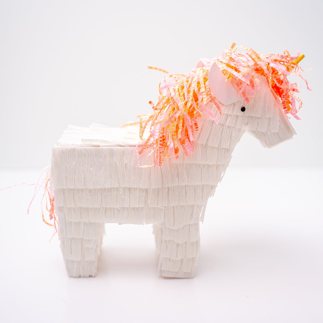Peach Unicorn Mini Pinata Girls Party Favor