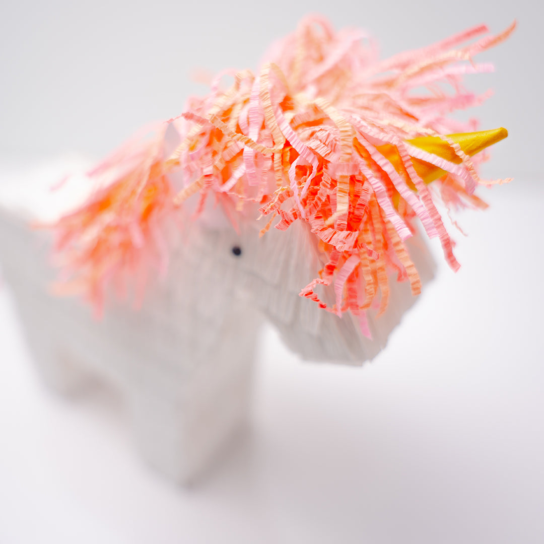 Peach Unicorn Mini Pinata Girls Party Favor