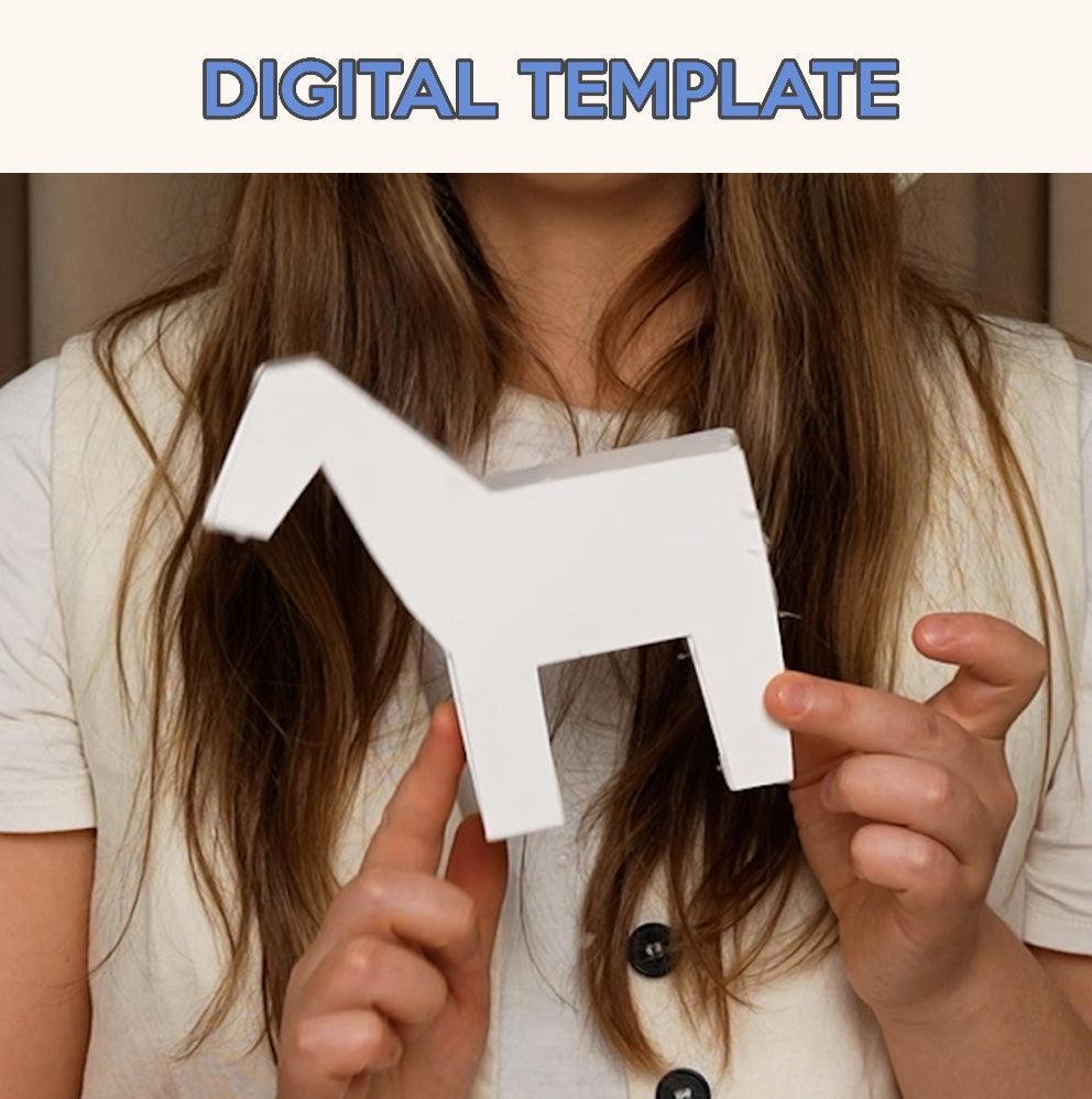 Digital Template – Horse Mini Piñata
