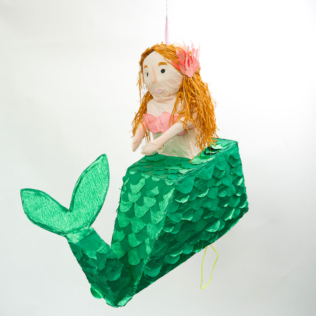 Pull String Mermaid Pinata, the Little Mermaid Party piñata, Ariel pinata , Mermaid Decorations Party